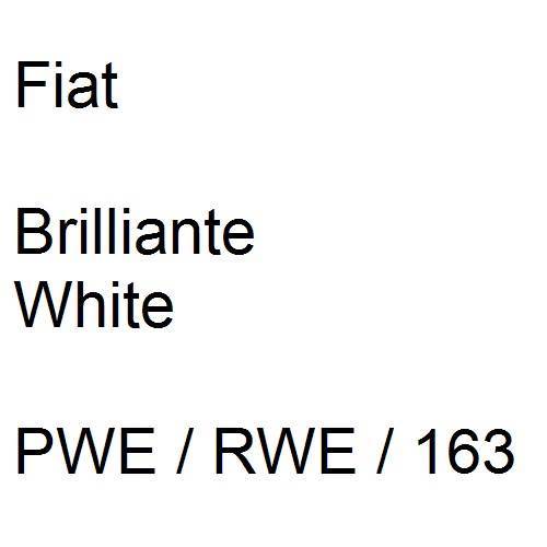Fiat, Brilliante White, PWE / RWE / 163.